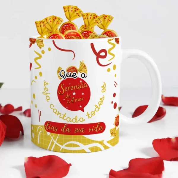 Kit Personalizado para Caneca Dia das Mães - Chocolate Temático
