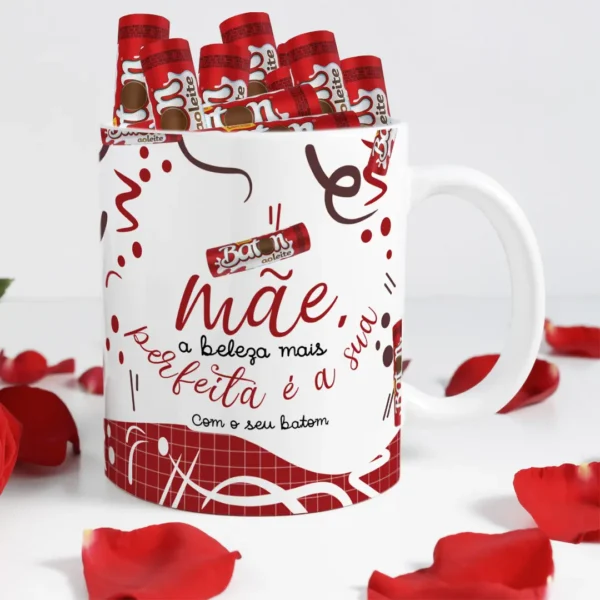 Kit Personalizado para Caneca Dia das Mães - Chocolate Temático