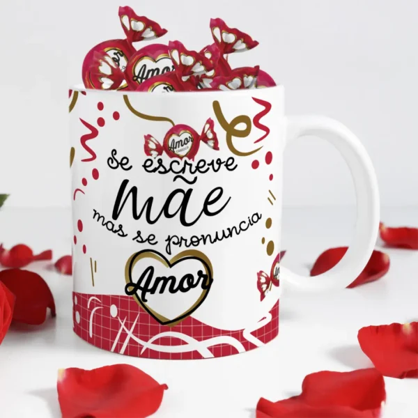 Kit Personalizado para Caneca Dia das Mães - Chocolate Temático