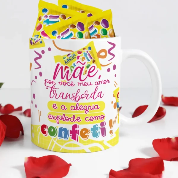 Kit Personalizado para Caneca Dia das Mães - Chocolate Temático