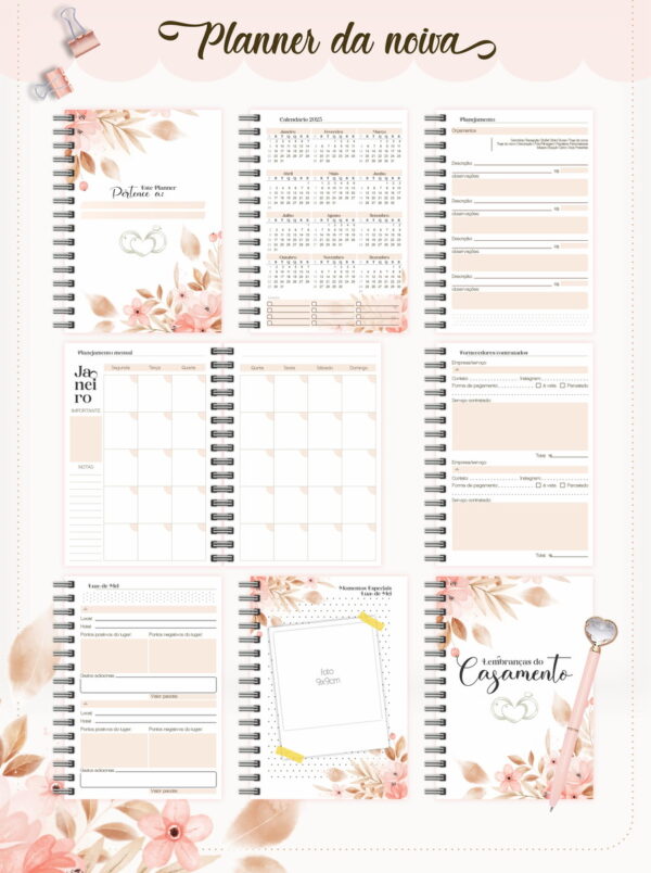 Kit Planner da Noiva - Arquivo Digital