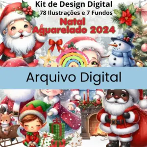 Kit Png Natal Com Papai Noel Para Personalizacao De Produtos 2