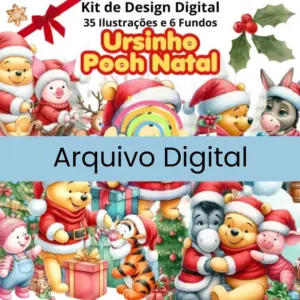 Kit Png Ursinho Pooh Natal Scrapbook E Projetos Criativos 2
