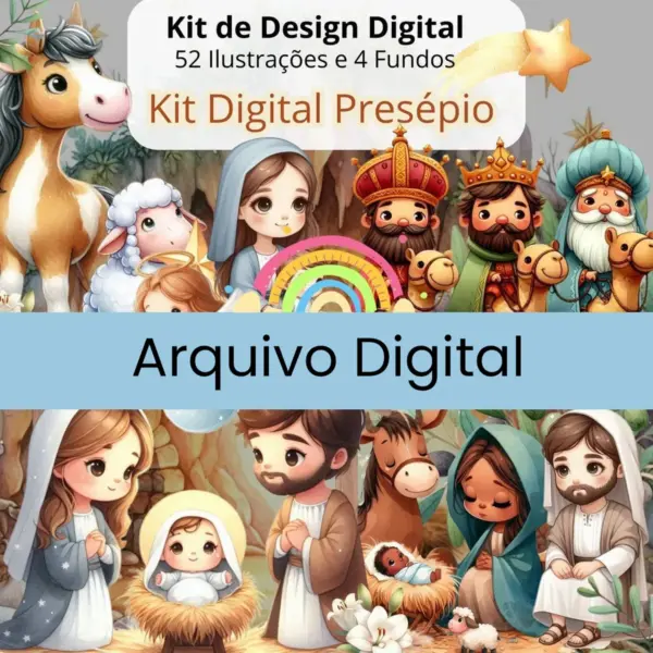 Kit Presepio Png Para Montagem E Personalizacao De Natal 2