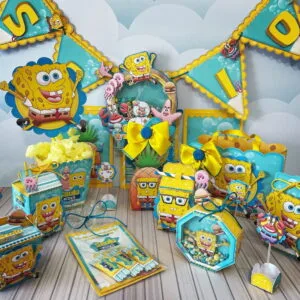 Kit Só um bolinho Bob Esponja - Arquivo Digital
