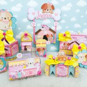 Kit Só um bolinho Pets Menina - Arquivo Digital