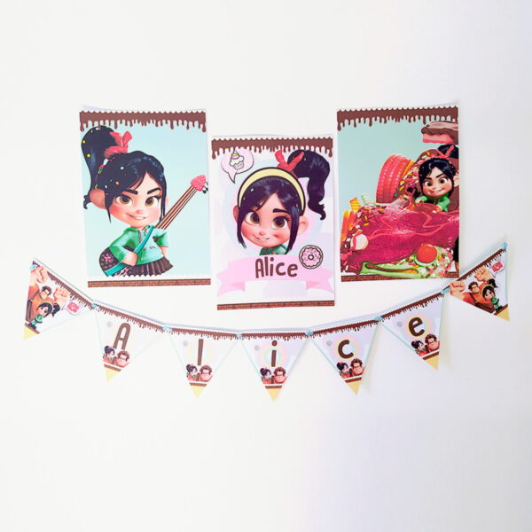 Kit Só um bolinho Princesa Vanellope - Arquivo Digital