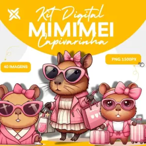 Kit Tematico Capivara Png Para Papelaria Criativa 4