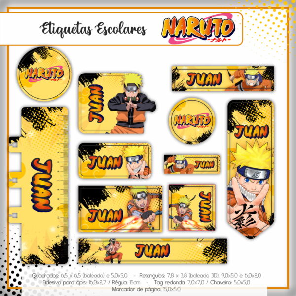 KIT VOLTA AS AULAS NARUTO - ARQUIVO DIGITAL