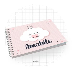 Livro Batizado Nuvem Menina - Arquivo Digital