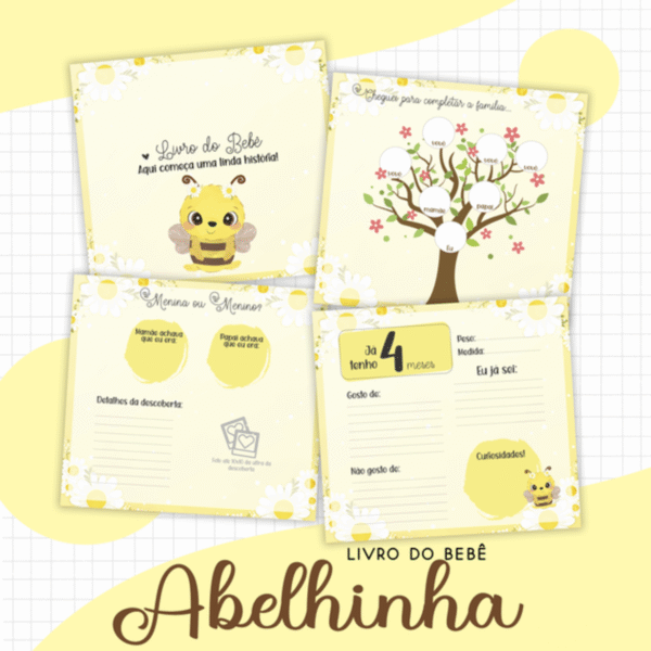 Livro bebê Abelhinha - Arquivo Digital