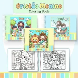 Livro de Colorir Cristão Menino - Arquivo Digital