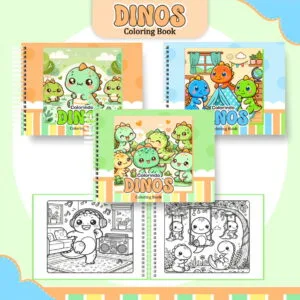 Livro de Colorir Dino Menino - Arquivo Digital