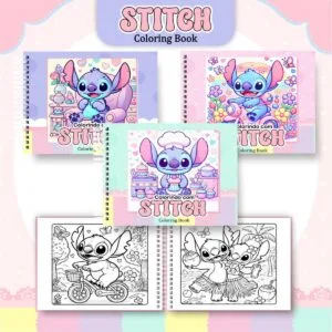 Livro de Colorir Stitch Menina - Arquivo Digital