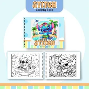 Livro de Colorir Stitch Menino - Arquivo Digital