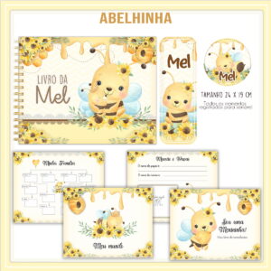 livro do bebe abelhinha kit digital para imprimir e montar