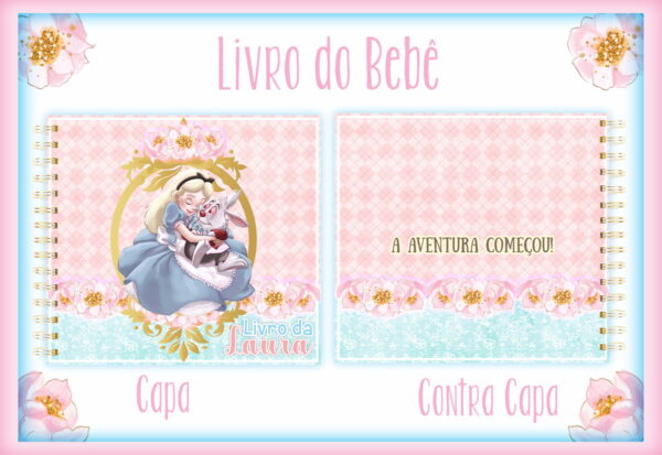 Livro do bebê Alice no Pais das Maravilhas - Arquivo Digital