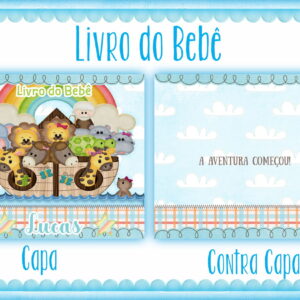 Livro do Bebê Arca de Noé Menino - Arquivo Digital