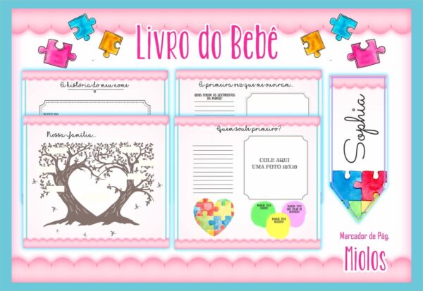 Livro do Bebê Autismo Menina - Arquivo Digital