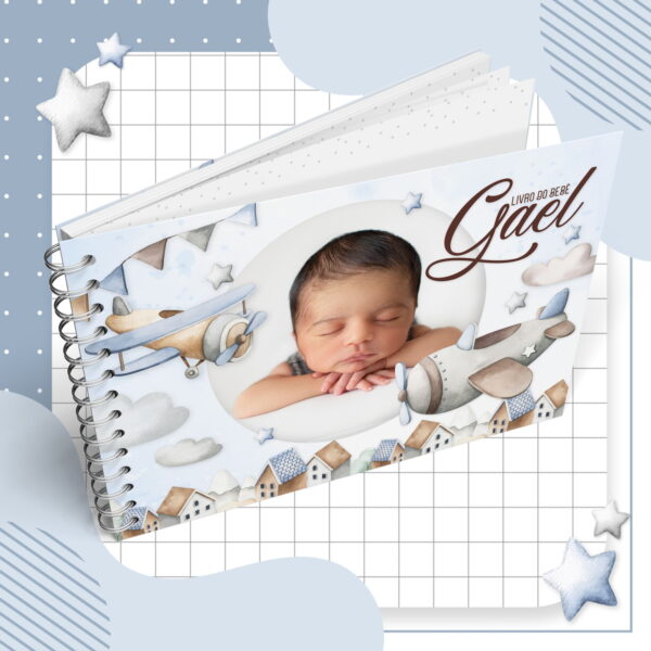 Livro Do Bebe Aviao Vintage Arquivo Digital 4