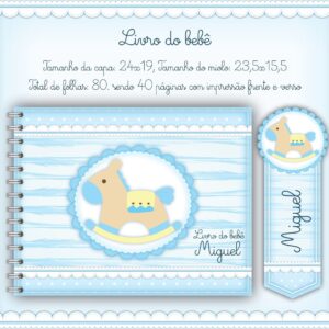 Livro Do Bebe Azul Menino Arquivo Digital 4