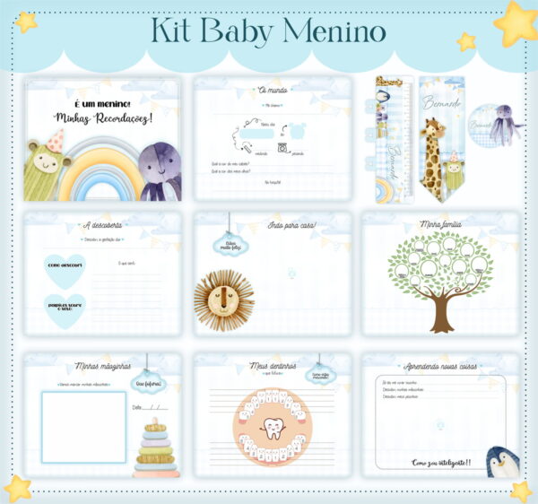 Livro do Bebê Baby Foto Menino - Arquivo Digital
