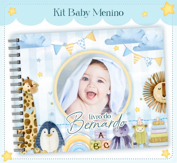 Livro do Bebê Baby Foto Menino - Arquivo Digital