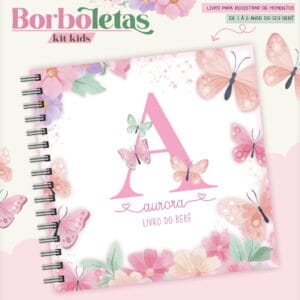 Livro do Bebê Borboleta 18x18 - Arquivo Digital