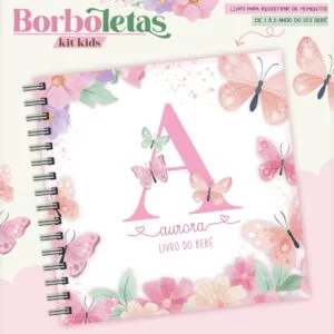 Livro do Bebê Borboleta 18x18 - Arquivo Digital 14 Livro do Bebê Borboleta 18x18 - Arquivo Digital