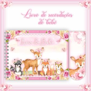 Livro do Bebê Bosque Menina - Arquivo Digital