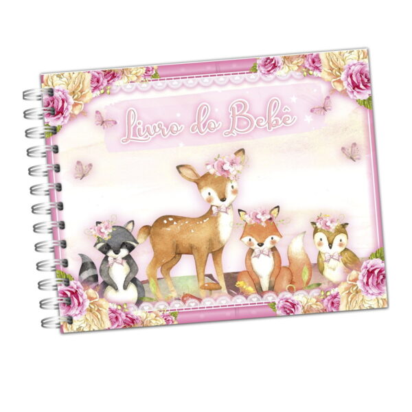 Livro do Bebê Bosque Menina - Arquivo Digital