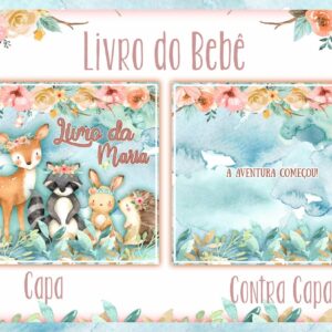 Livro do Bebê Bosque Menina II - Arquivo Digital