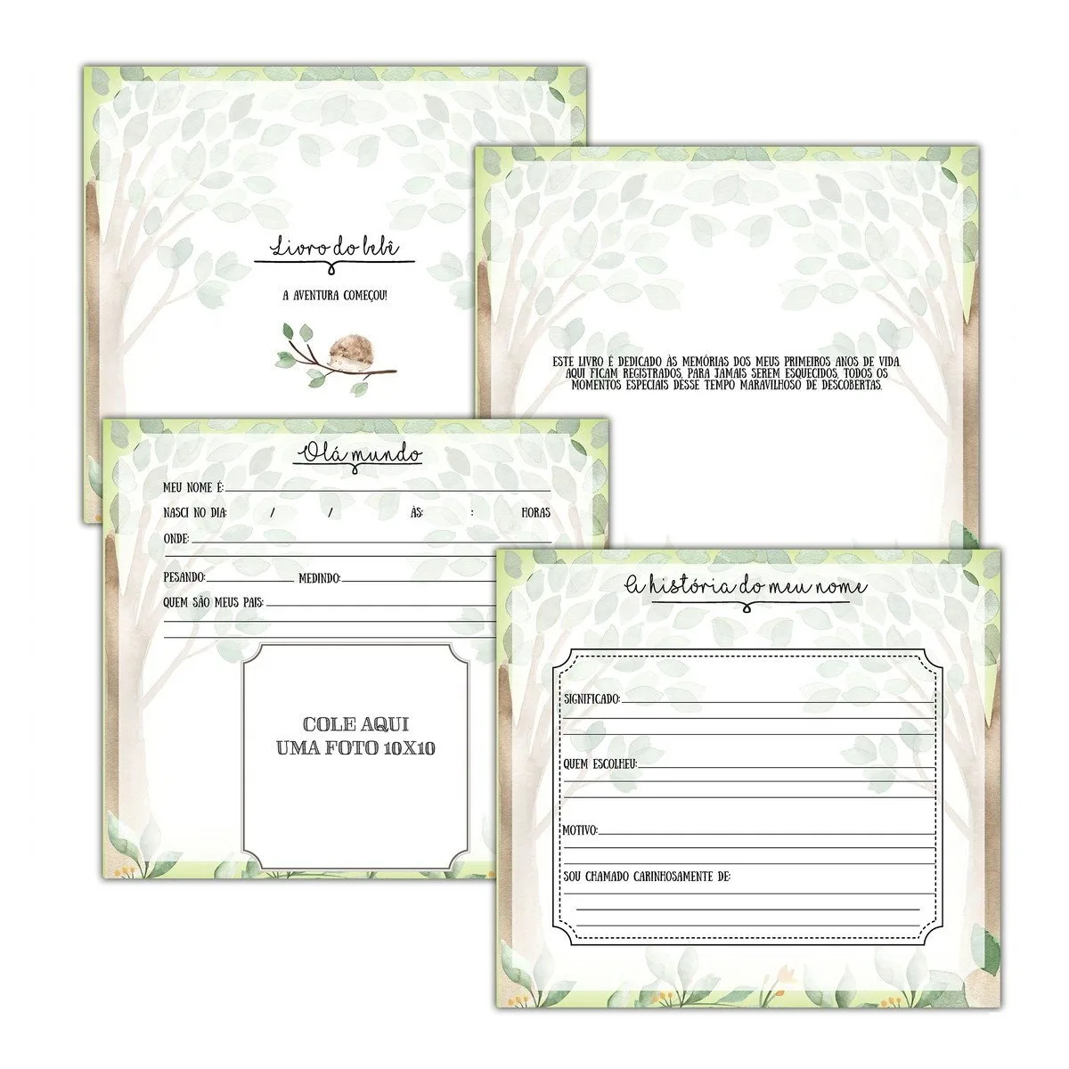 Livro do Bebê Bosque Menino - Arquivo Digital