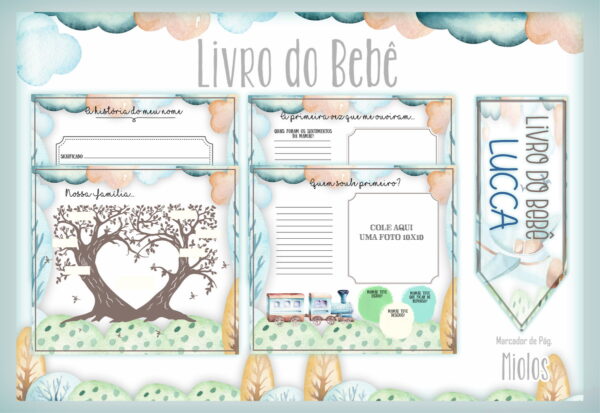 Livro do Bebê Brinquedos Vintage I - Arquivo Digital