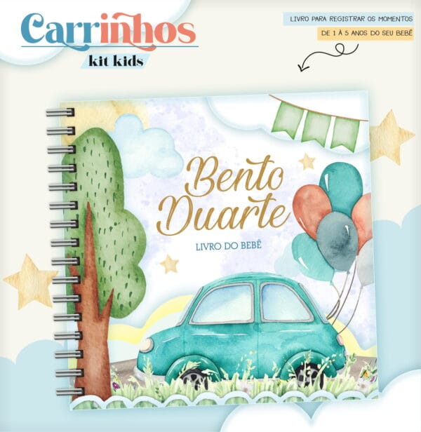 Livro do Bebê Carrinhos - Arquivo Digital