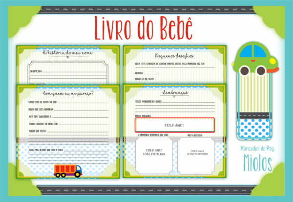 Livro do Bebê Carros - Arquivo Digital