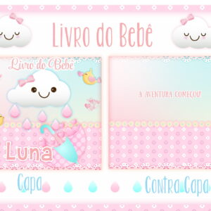Livro do Bebê Chuva de Amor Menina - Arquivo Digital