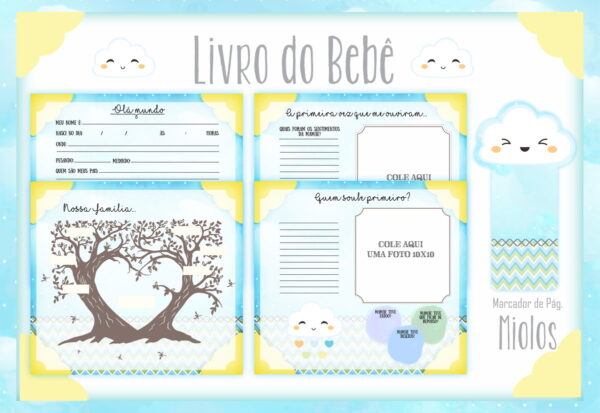 Livro do Bebê Chuva de Amor Menino - Arquivo Digital
