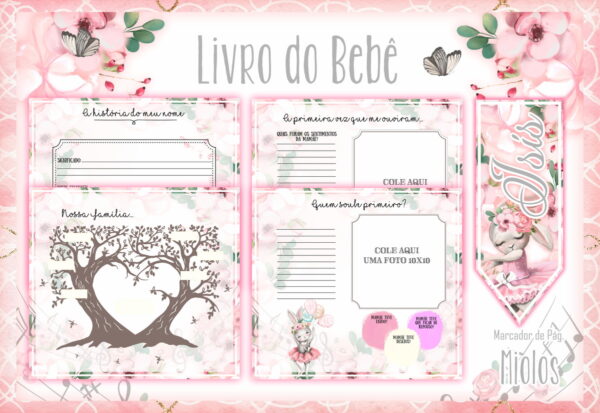 Livro do Bebê Coelhinha Bailarina - Arquivo Digital