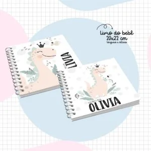 Livro do Bebê Dino Girl - Arquivo Digital
