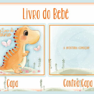 Livro do Bebê Dino Laranja - Arquivo Digital