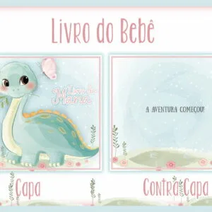 Livro do Bebê Dino Menina I - Arquivo Digital