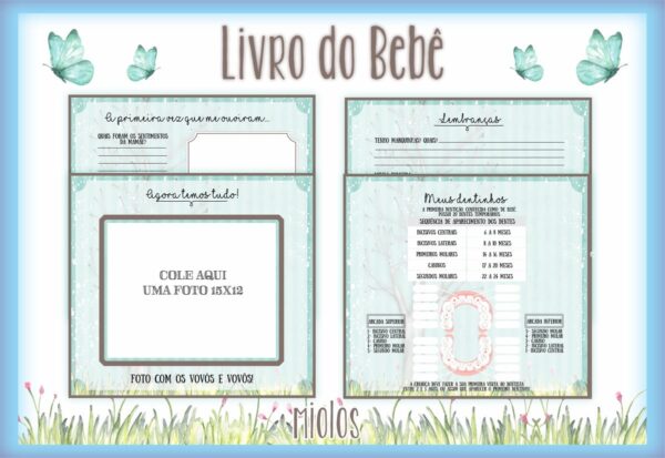 Livro do Bebê Elefante Azul - Arquivo Digital