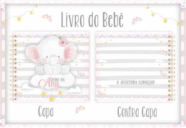 Livro do Bebê Elefantinha Baby I - Arquivo Digital
