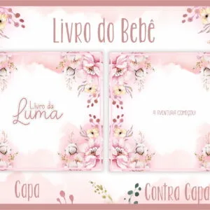 Livro do Bebê Floral I - Arquivo Digital