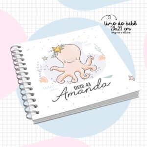 Livro do Bebê Fundo do Mar Menina - Arquivo Digital