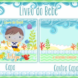 Livro do Bebê Fundo do Mar Menino I - Arquivo Digital