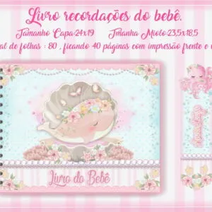 Livro do Bebê Fundo do Mar Rosa - Arquivo Digital