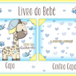Livro do Bebê Girafinha Menino - Arquivo Digital