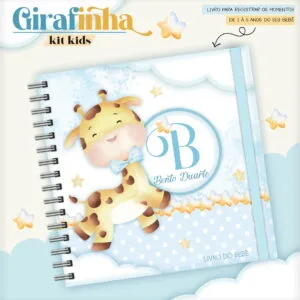 Livro do Bebê Girafinha Menino Azul - Arquivo Digital 13 Livro do Bebê Girafinha Menino Azul - Arquivo Digital